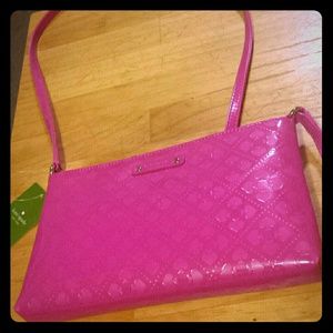 NWT Kate Spade Hot Pink Vinyl Purse