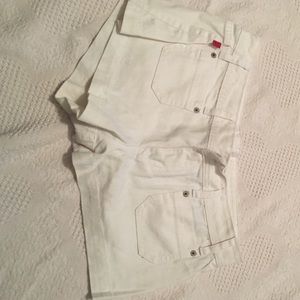 White jeans shorts