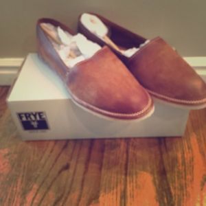 Frye Cognac Milly A Line Flats size 10