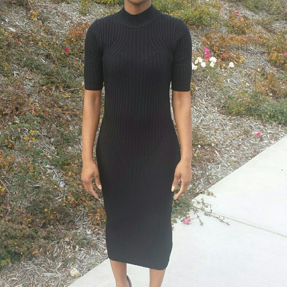 Make Em Sweat Black Dress - Picture 1 of 4