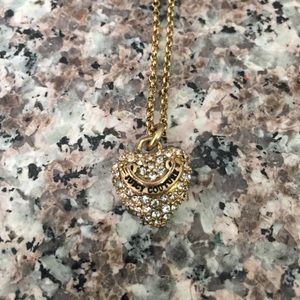 Gold Juicy Couture Necklace with heart charm