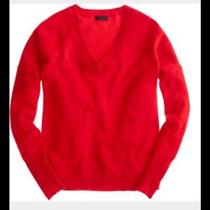 J. Crew cashmere boyfriend v-neck sweater