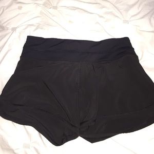 Black Lulu Shorts with built in liner size 6