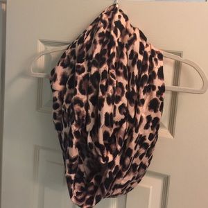 Leopard cheetah print infinity scarf