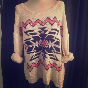 Aztec graphic sweater! 💕