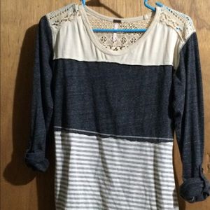 SOLD!!  sleeved Lace Tee shirt