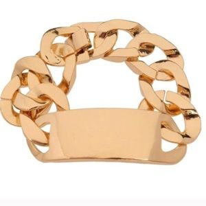 Large Gold ID Chain Bracelet