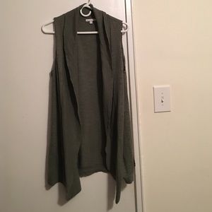 Green sweater vest