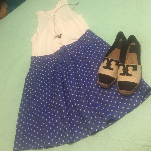 J. Crew polka dot skirt