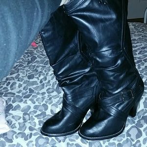 Black Leather Boots