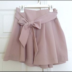 Chiffon Bow Shorts