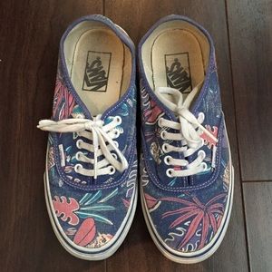 Floral vans, worn a couple times.