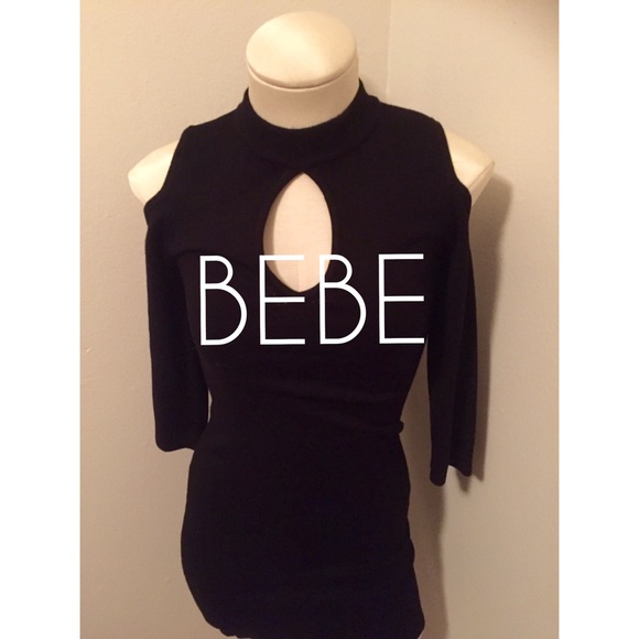 BEBE cold shoulder dress