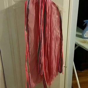 Gap pink stripped scarf