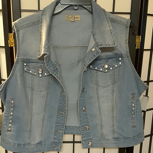 New denim jacket vest