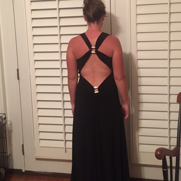 Night Way Collections Dresses Floor Length Black Formal Dress