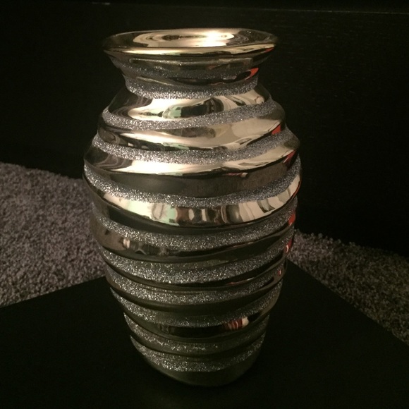 Gold and Silver Sparkle Vase