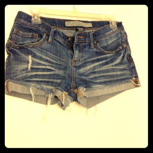 Distressed Jean shorts