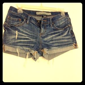 Distressed Jean shorts