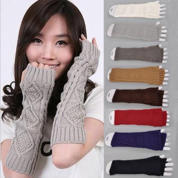 Koala - ?? Fingerless knit arm gloves -Quick shipping-?? from Begoniablush