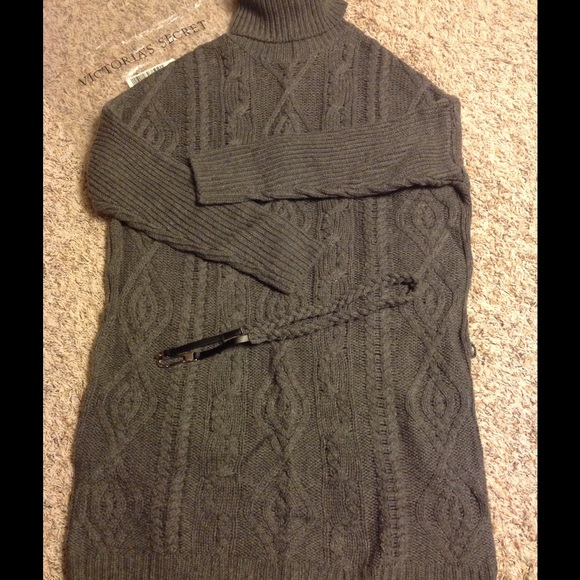 Victoria's Secret Dark Gray Sweater Dress/Tunic L