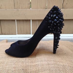 SAM EDELMAN NWT Lorissa Black Suede Heels