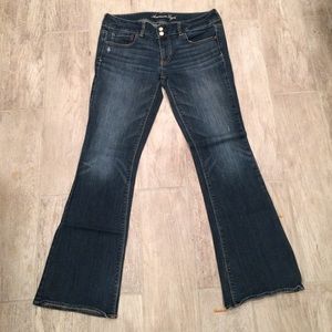 Flare cut, regular length jeans