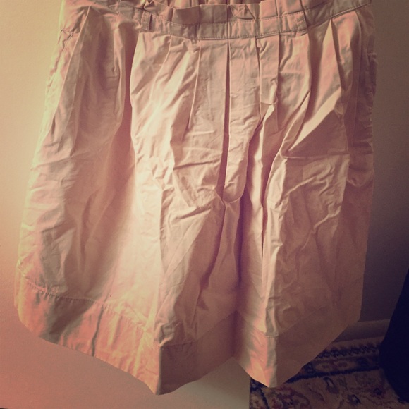 Beige cotton skirt