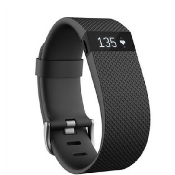 Black Fitbit Charge HR- Large⭐️✨💕