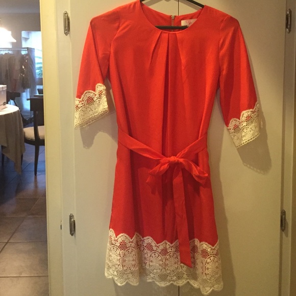 GB GIRLS size L orange dress