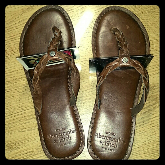 Abercrombie and Fitch Vintage Leather Flip Flops