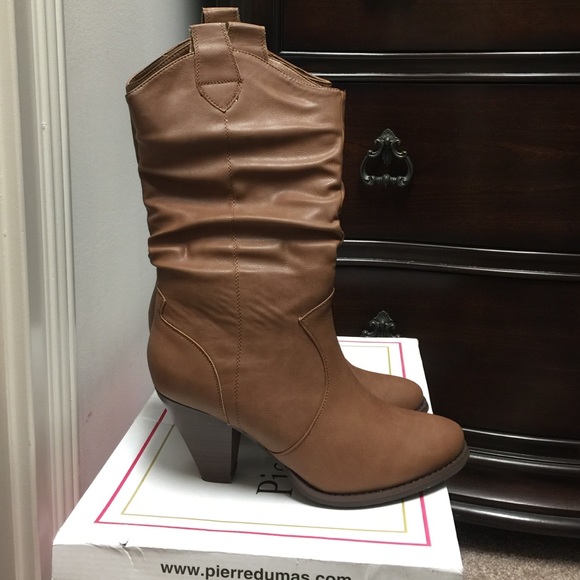 ***SOLD***Pierre Dumas brown boots NEVER WORN