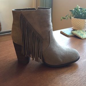 Fringe booties