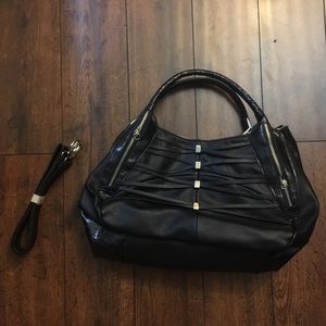 NWOT - Gwen Stefani Black Faux Leather Purse