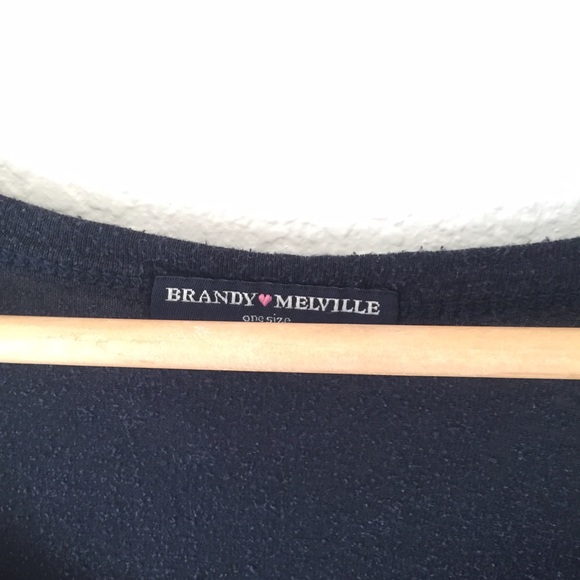 Brandy Melville Navy long sleeve - Picture 3 of 4