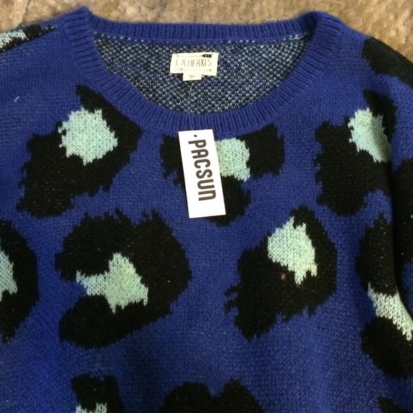 Long sleeve cheetah sweater
