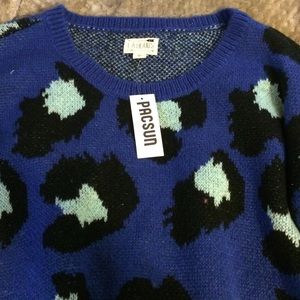 Long sleeve cheetah sweater