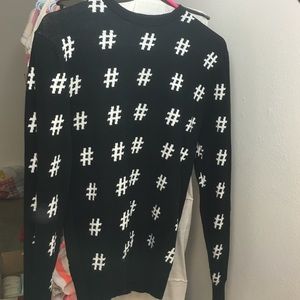 hashtag sweater