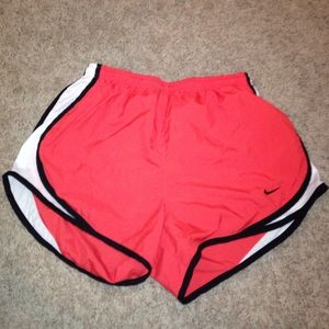 Nike dri-fit coral colored shorts