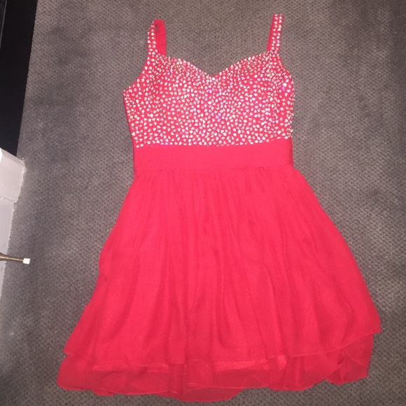 Short prom/homecoming dress watermelon color