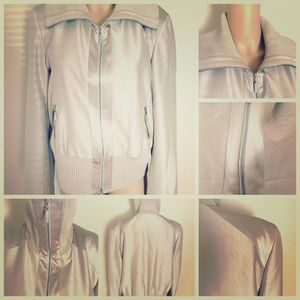 Dana Buchman Metallic Moto Jacket