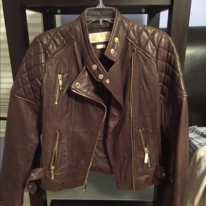 Michael Kors brown leather jacket. Great condition