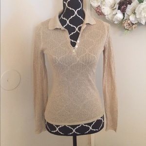 Tommy Hilfiger Gold Pull Over Sweater
