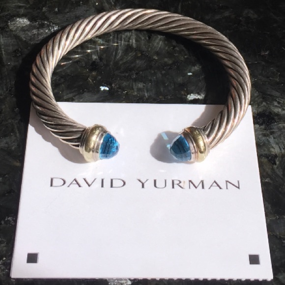 ❤SOLD❤️ David Yurman 14kt gold topaz bracelet - Picture 1 of 4