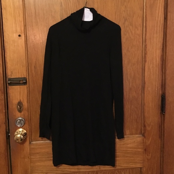 Black sweater dress