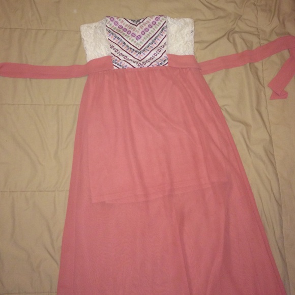 Strapless maxi dress