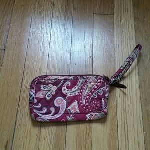 Picadilly Plum Vera Bradley wristlet