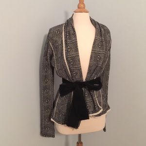 Anthropologie jacket - black and white