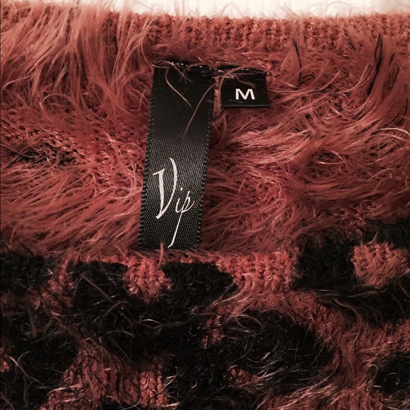 ♥️ALL SIZES SOLD♥️SOFT SWEATER TOP, ANIMAL PRINT BRONZE/BLACK - Picture 3 of 3