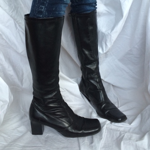 Black gogo boots